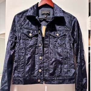 Deep blue xs velvety jacket